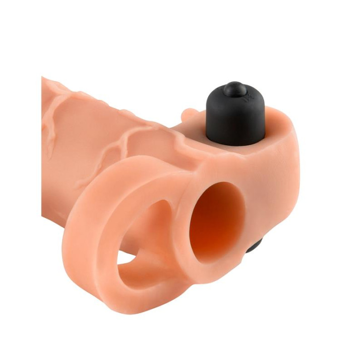 Fantasy X-tensions Vibrador Real Feel de 5,1 cm con Extensión - Color Natural | VibraZon