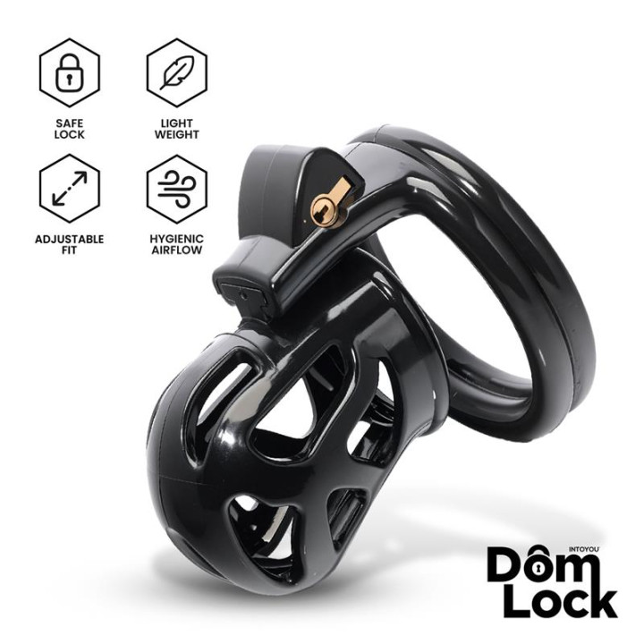 Block Jaula para el Pene con Candado Interno de Domlock | VibraZon