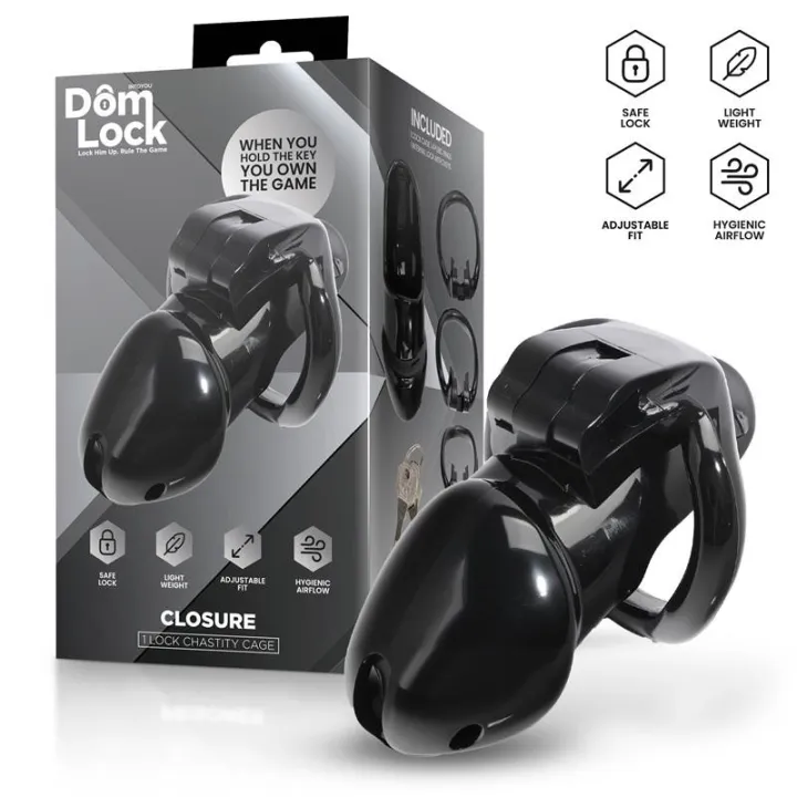Closure Jaula para el Pene con Candado Interno de Domlock