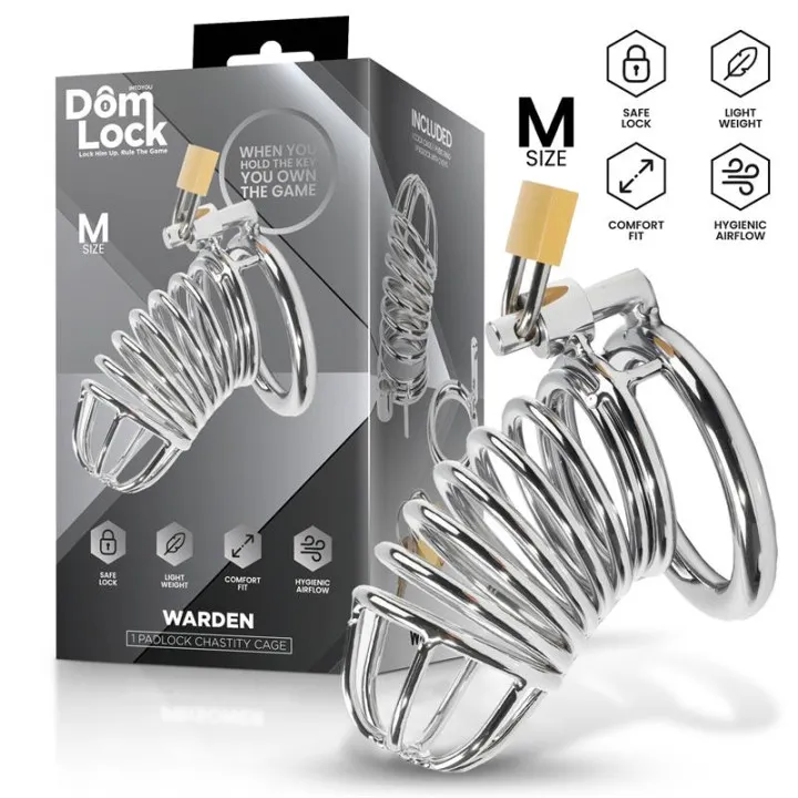 Warden Jaula para el Pene Talla M de Domlock