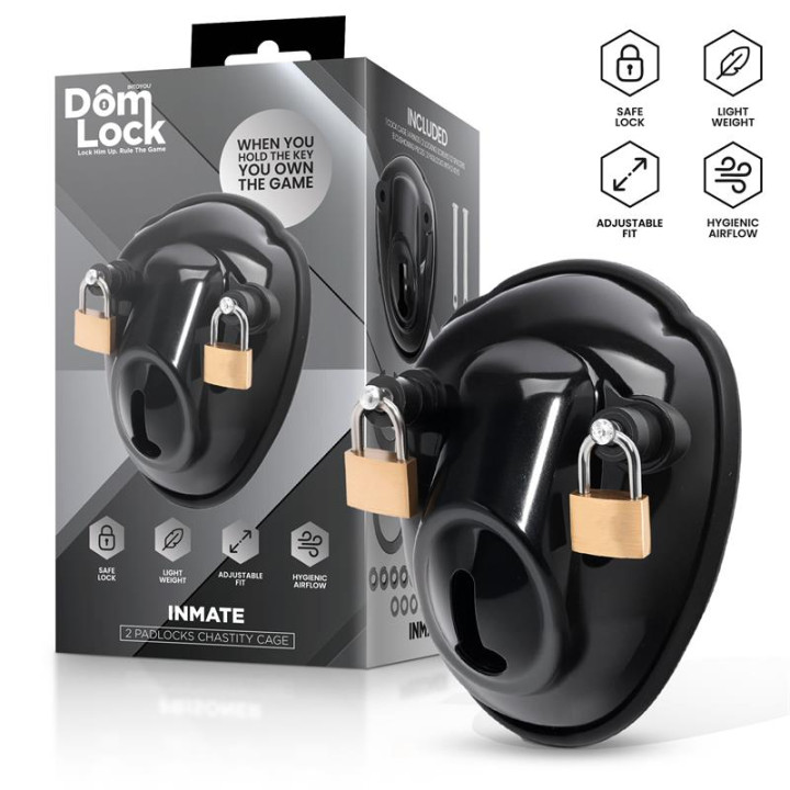 Inmate Jaula para el Pene con Espaciadores de Domlock | VibraZon