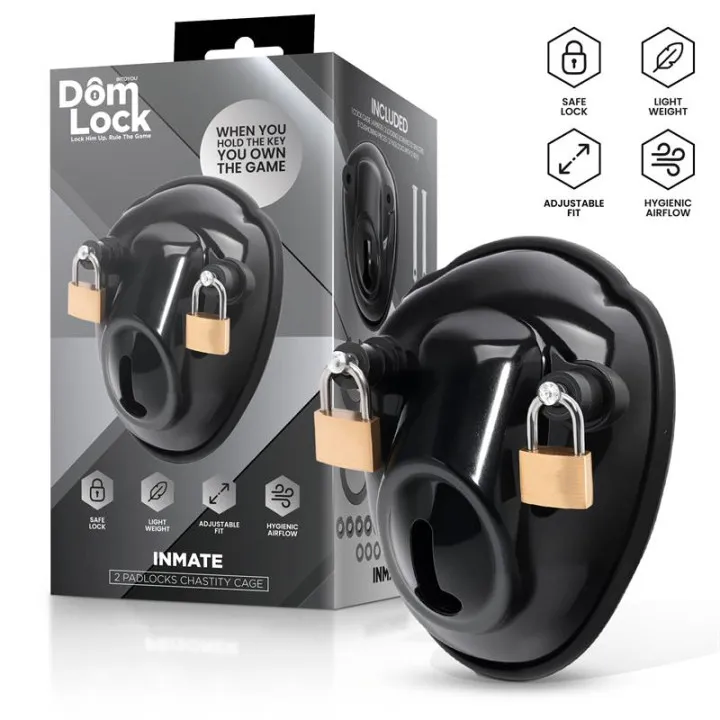 Inmate Jaula para el Pene con Espaciadores de Domlock
