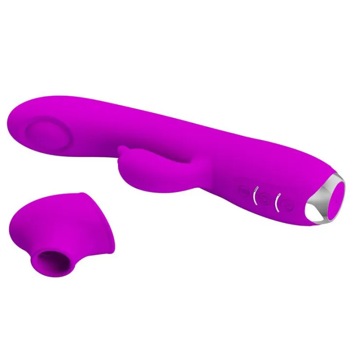Regina Vibrador con Succión y Tapping de Prettylove