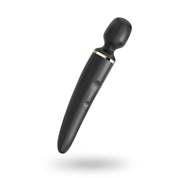 Masajeador Wand-er Woman Negro y Dorado de Satisfyer | VibraZon