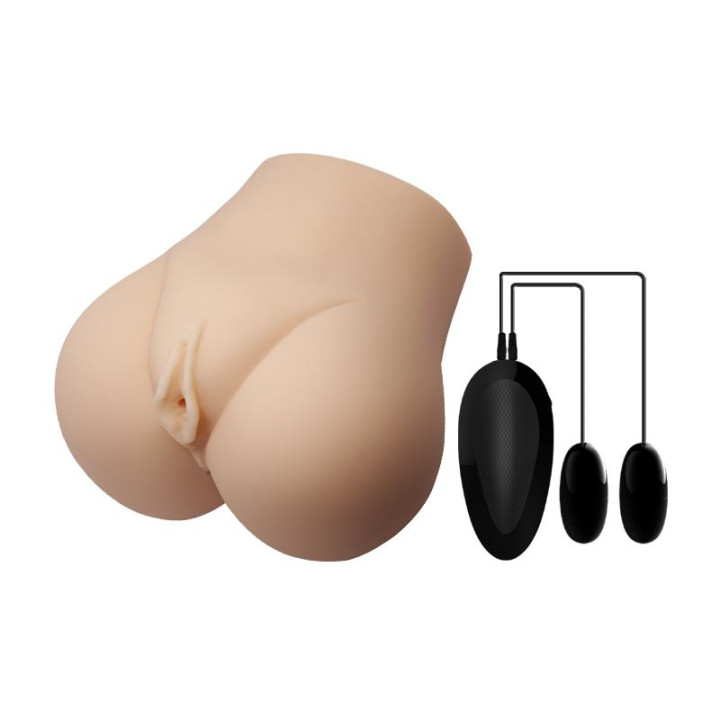Masturbador Doble Vagina y Ano con Vibración de Crazy Bull | VibraZon