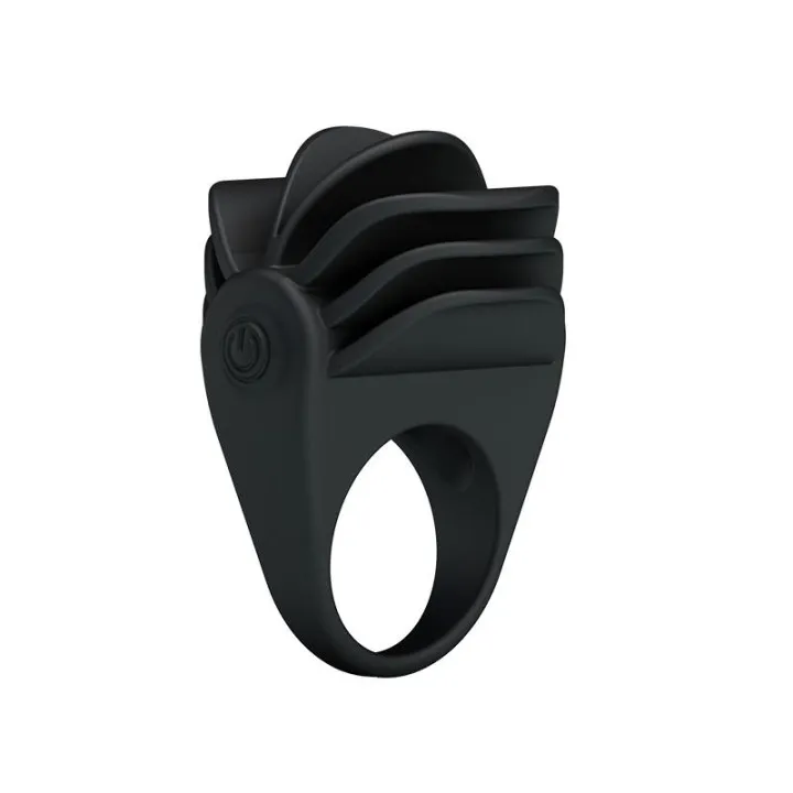 Pretty Love Anillo Vibrador Chester Color Negro de Prettylove