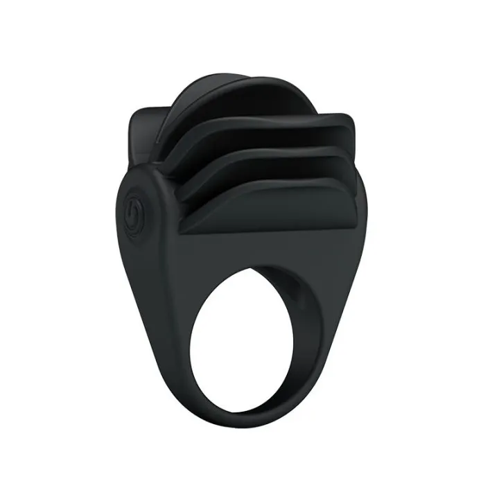 Pretty Love Anillo Vibrador Chester Color Negro de Prettylove