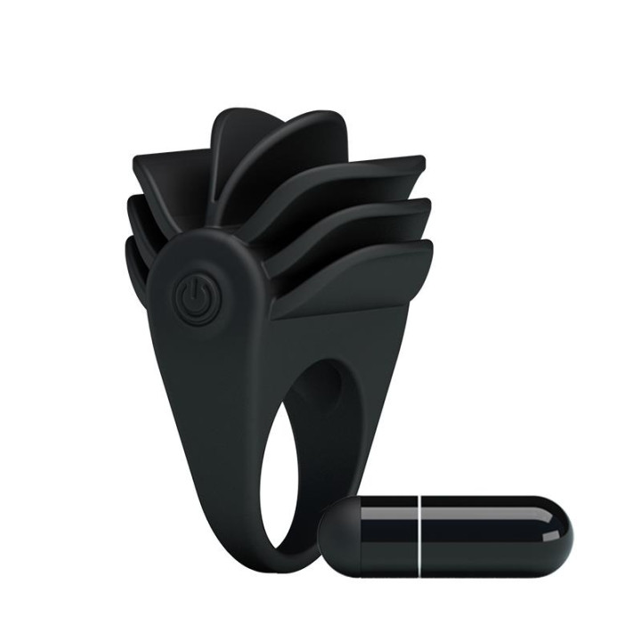 Pretty Love Anillo Vibrador Chester Color Negro de Prettylove | VibraZon