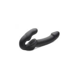 Evoke Vibrador Doble Negro de Strap U