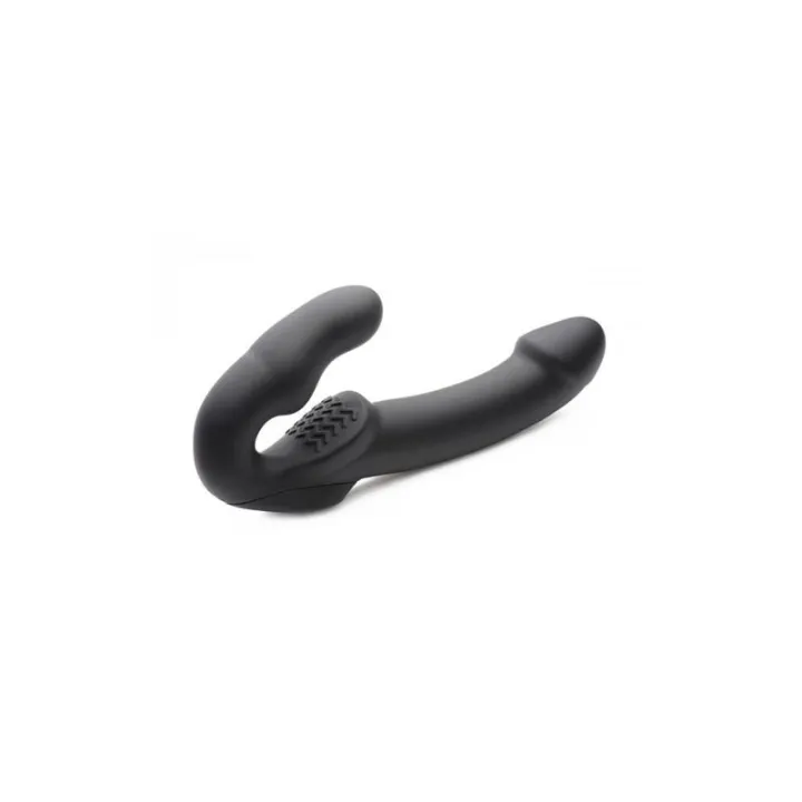 Evoke Vibrador Doble Negro de Strap U