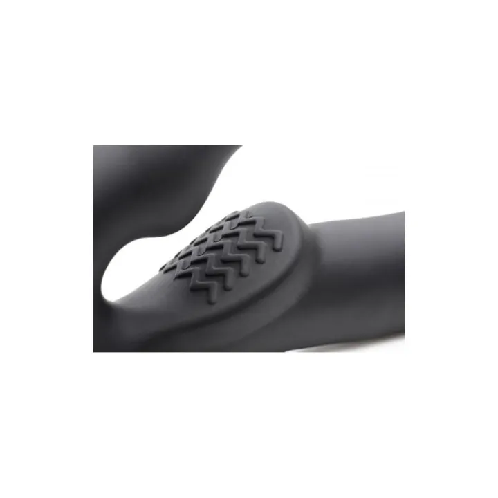 Evoke Vibrador Doble Negro de Strap U