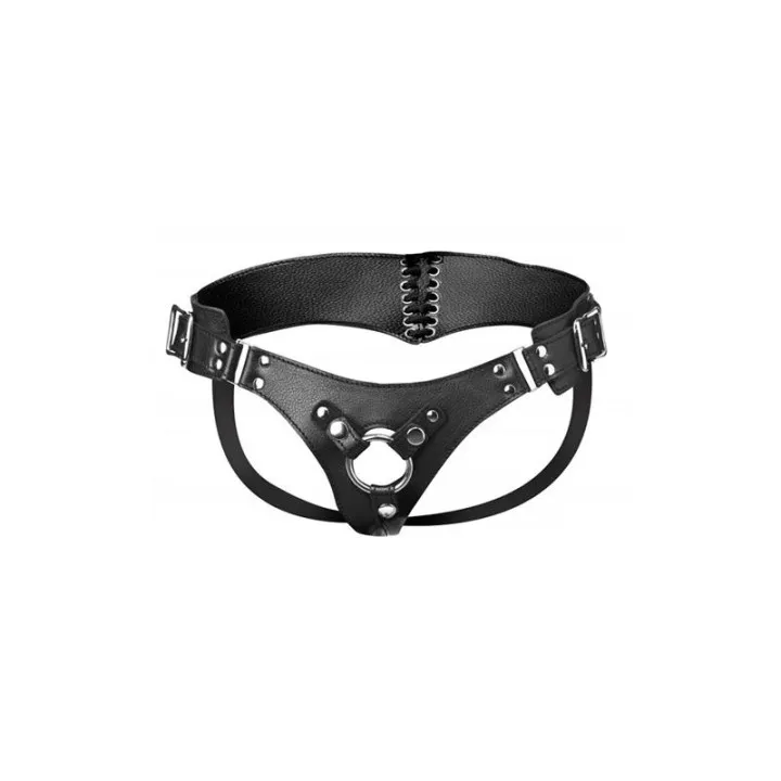 Bodice Arnés Estilo de Corazón Negro de Strap U