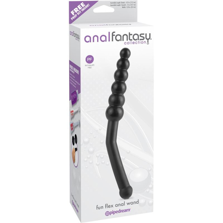 Estimulador Anal Fun Flex Anal Wand Negro de Anal Fantasy Collect. | VibraZon