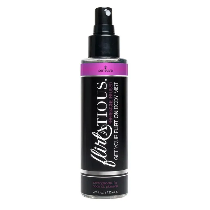 Flirtatious Bruma Corporal con Feromonas Granada, Coco y Plumeria 125 ml de Sensuva