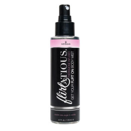 Flirtatios Bruma Corporal con Feromonas Azucar Avainillado y Sweet Pea 125 ml de Sensuva | VibraZon