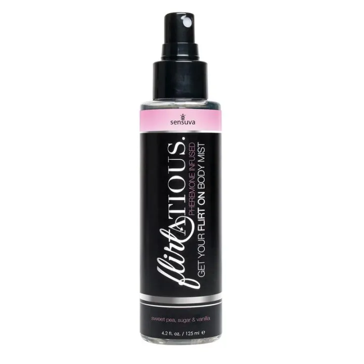 Flirtatios Bruma Corporal con Feromonas Azucar Avainillado y Sweet Pea 125 ml de Sensuva
