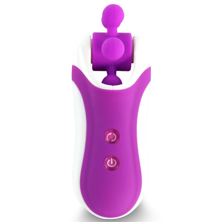 Clitella Estimulador Sexo Oral con Accesorios Púrpura de Feelztoys | VibraZon