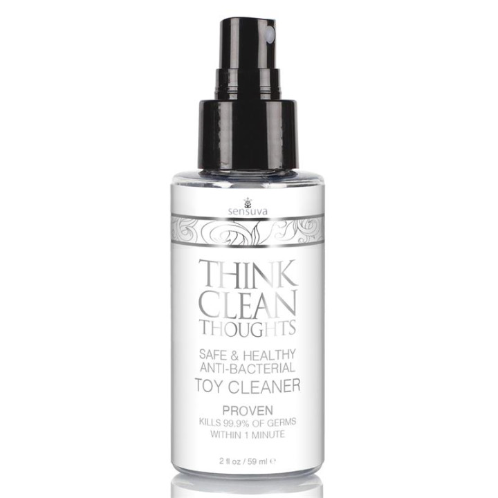 Think Clean Thoughts Limpiador Anti-Bacteriano 59ml de Sensuva | VibraZon