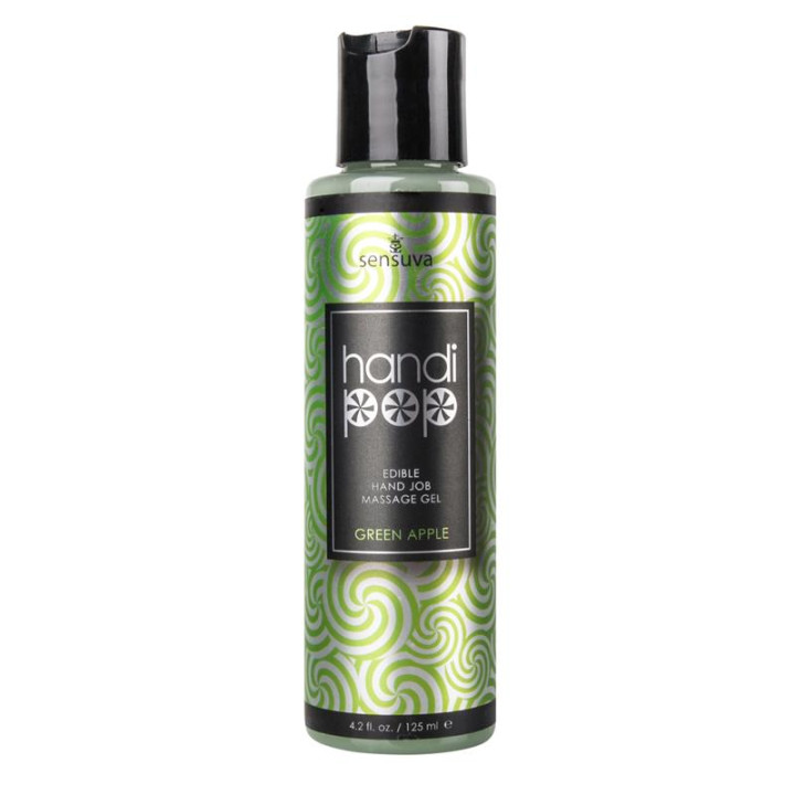 Handipop Gel de Masaje y Sexo Oral Manzana Verde 125 ml de Sensuva | VibraZon