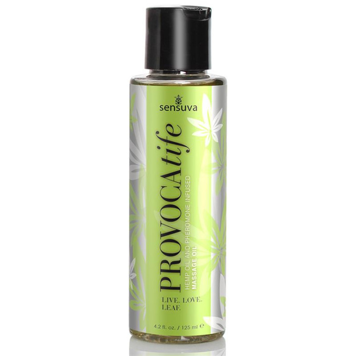 Aceite de Masaje con Aceite de Cáñamo e Infusión de Feromonas 120 ml de Sensuva | VibraZon