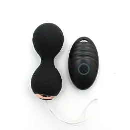 Bolas Kegel con Vibración y Control Remoto Cannes Negro de Rimba Toys