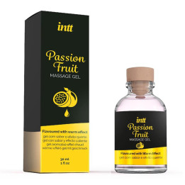 Gel de Masaje Efecto Calor Fruta de la Pasión 30 ml de Intt | VibraZon