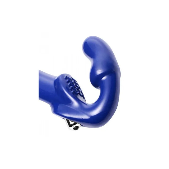 Revolver II Vibrador Doble Azul de Strap U