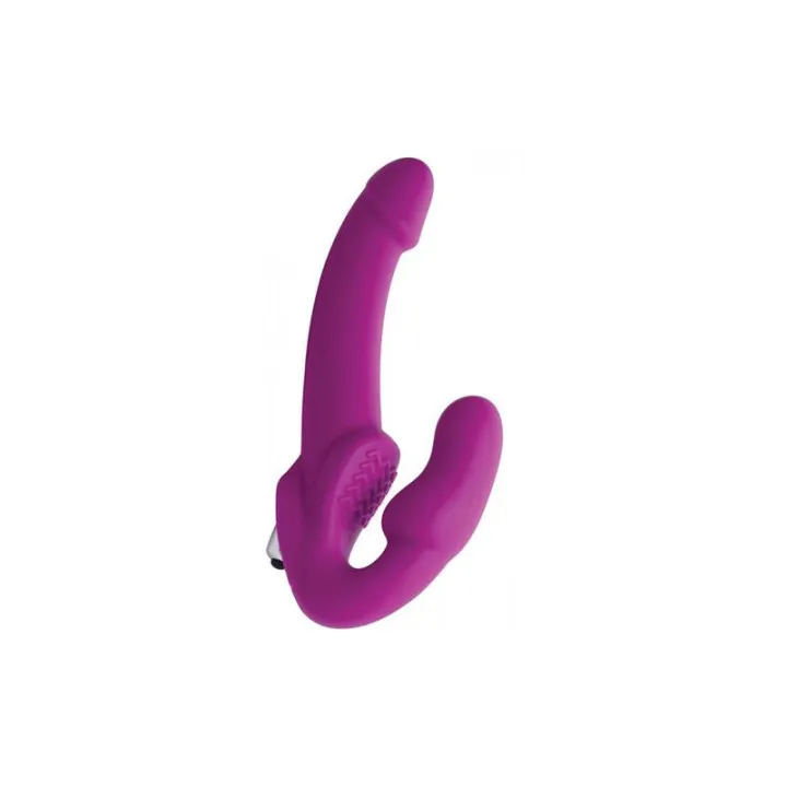 Evoke Vibrador Doble Sin Arnés Purpura de Strap U