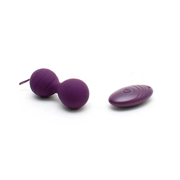Bolas Kegel con Vibración con Control Remorto Cannes Purpura de Rimba Toys