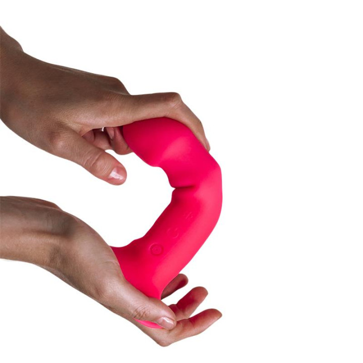 Dildo Doble Densidad Vibración Hitsens 2 M Rosa de Adrien Lastic | VibraZon