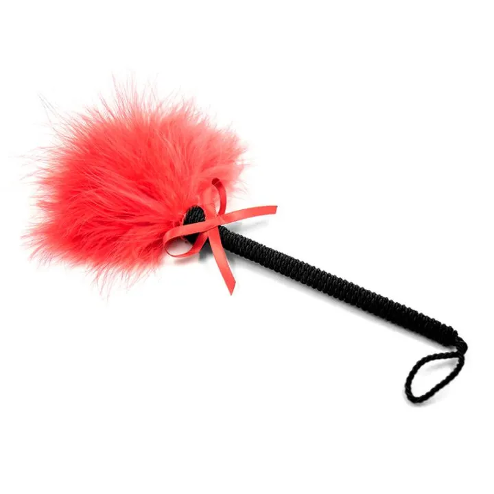 Plumero con Lazo 25 cm Rojo de Latetobed Bdsm Line