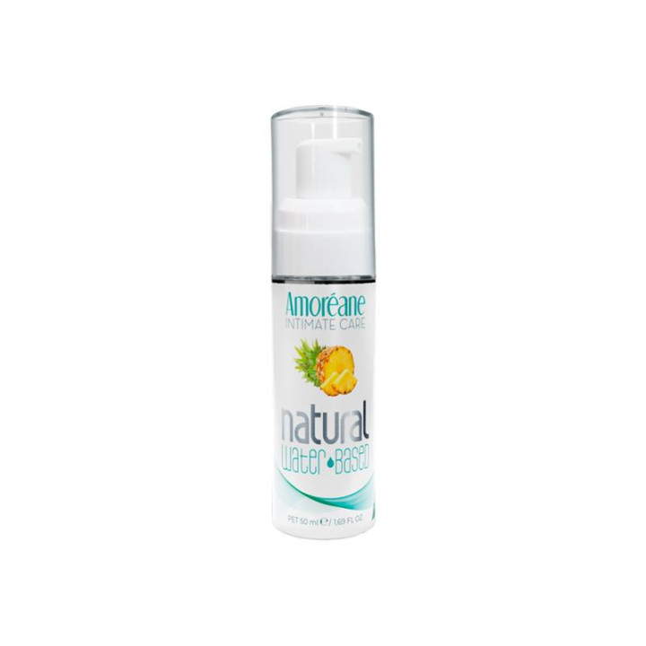 Lubricante Base Agua Sabor Piña 50 ml de Amoreane | VibraZon