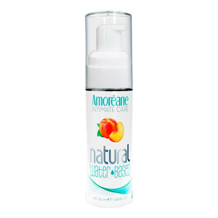 Lubricante Base Agua Melocotón 50 ml de Amoreane | VibraZon