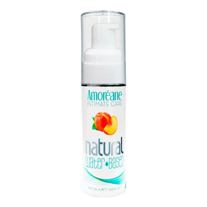 Lubricante Base Agua Melocotón 50 ml de Amoreane