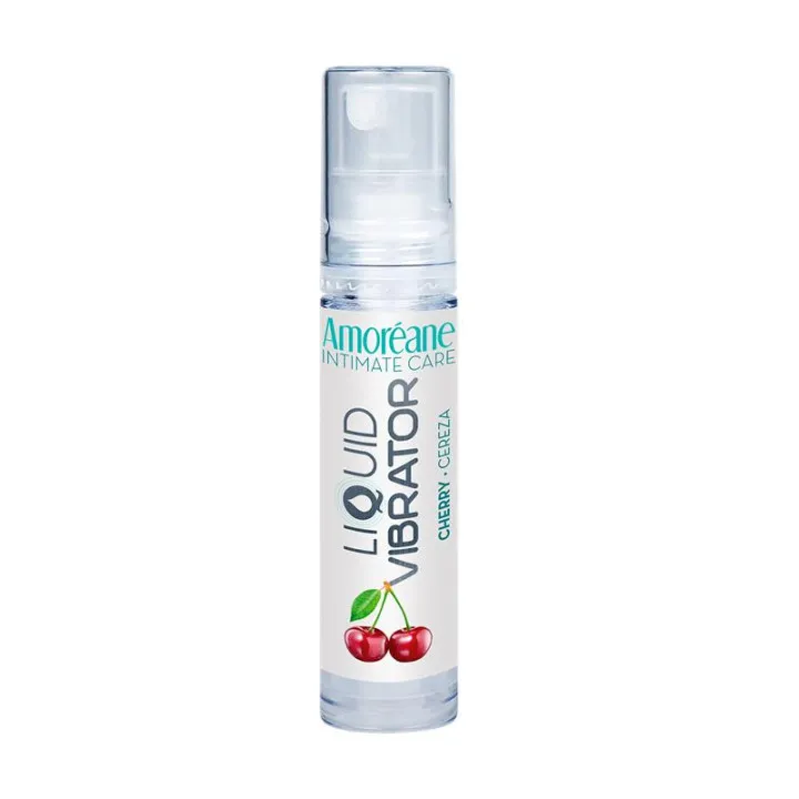 Vibrador Líquido Base Agua Cereza 10 ml de Amoreane