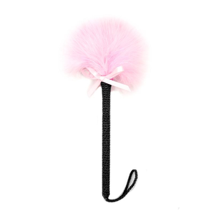 Plumero con Lazo 25 cm Rosa de Latetobed Bdsm Line | VibraZon