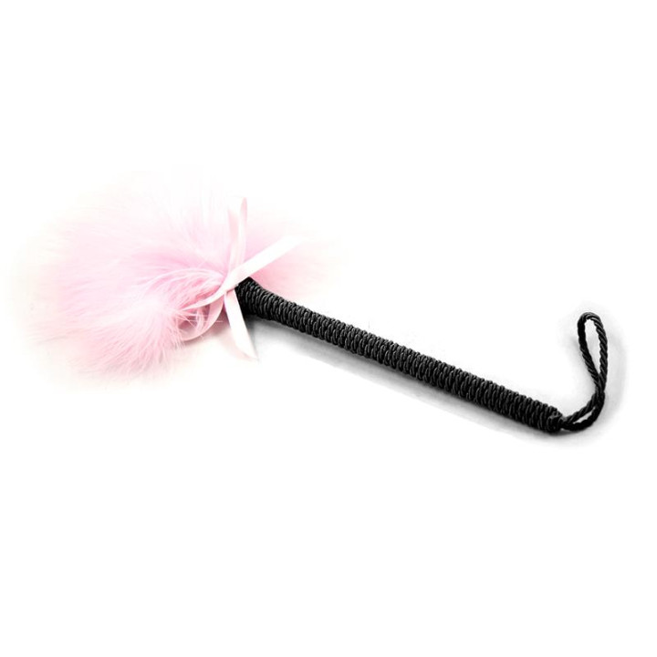 Plumero con Lazo 25 cm Rosa de Latetobed Bdsm Line | VibraZon