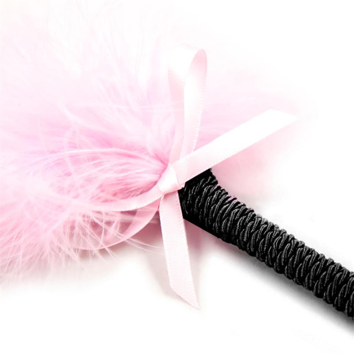 Plumero con Lazo 25 cm Rosa de Latetobed Bdsm Line | VibraZon
