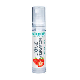 Vibrador Líquido Base Agua Fresa 10 ml de Amoreane | VibraZon