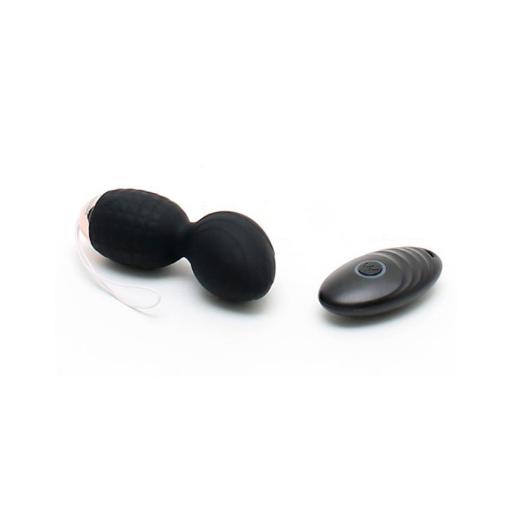 Bolas Kegel con Control Athens Negro de Rimba Toys | VibraZon