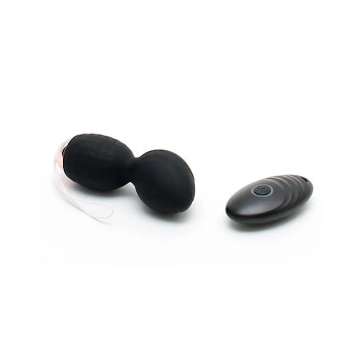 Bolas Kegel con Control Athens Negro de Rimba Toys