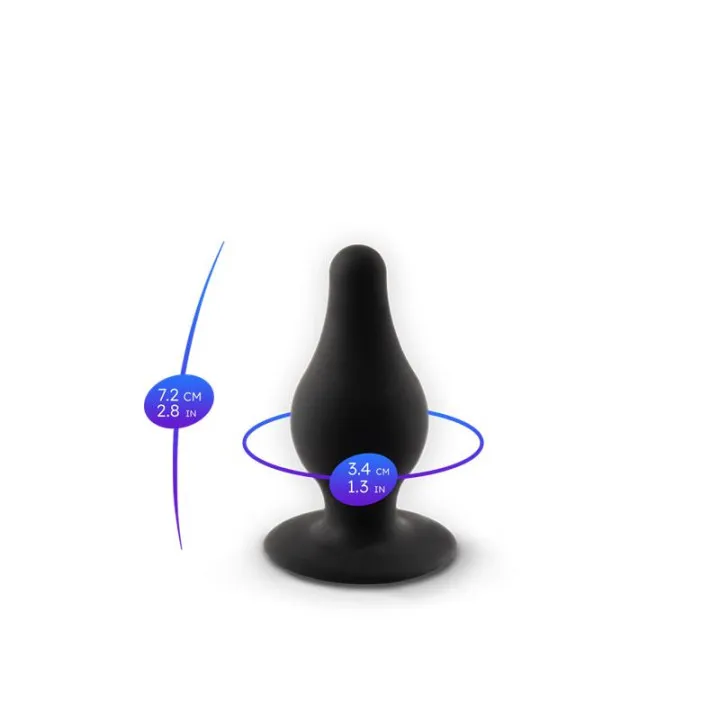 Butt Plug Model 2 S Negro de Silexd