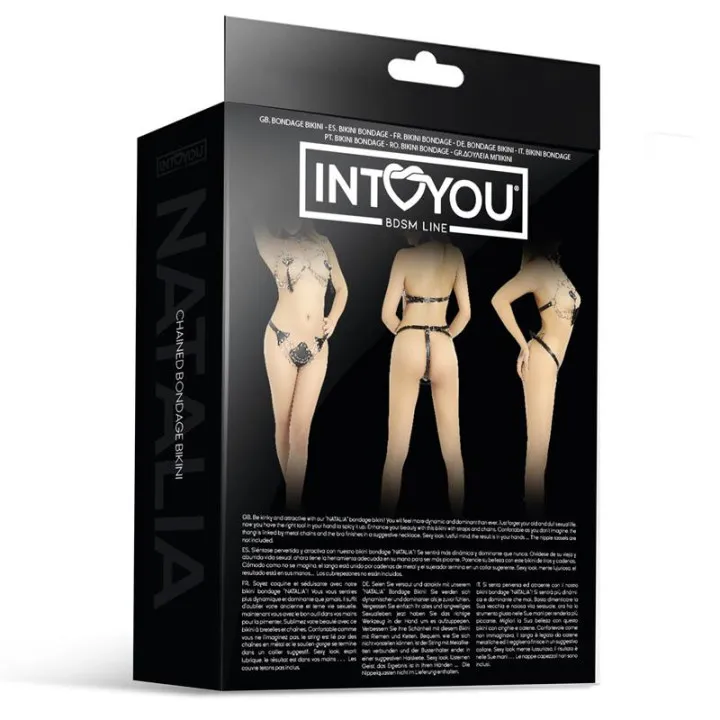 Natalia Bikini de Bondage con Cadenas de Intoyou Bdsm Line