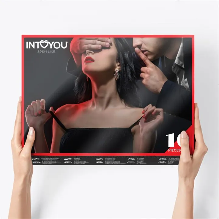 Set de Bondage 10 Piezas Rojo de Intoyou Bdsm Line