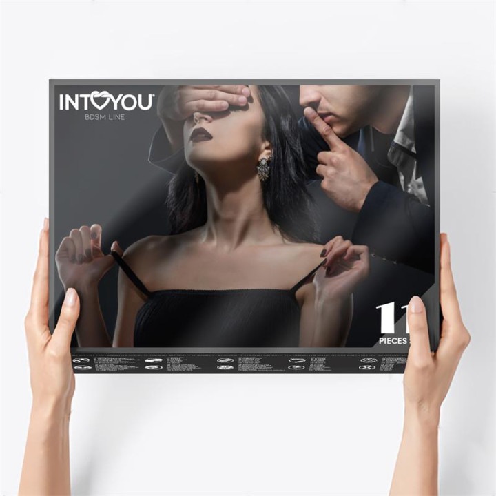 Set Bondage 11 Piezas Negro de Intoyou Bdsm Line | VibraZon