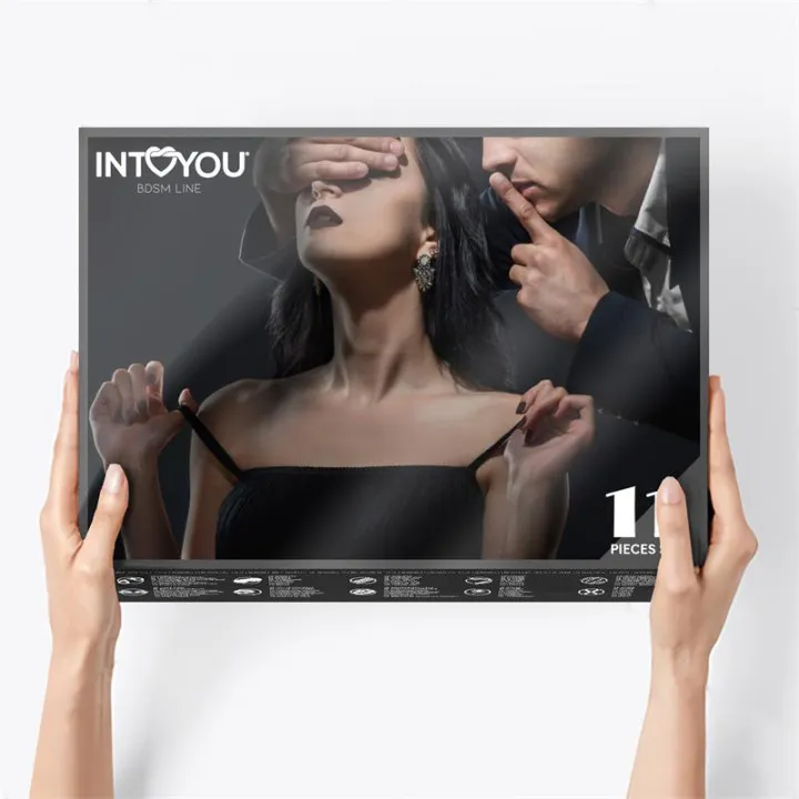 Set Bondage 11 Piezas Negro de Intoyou Bdsm Line