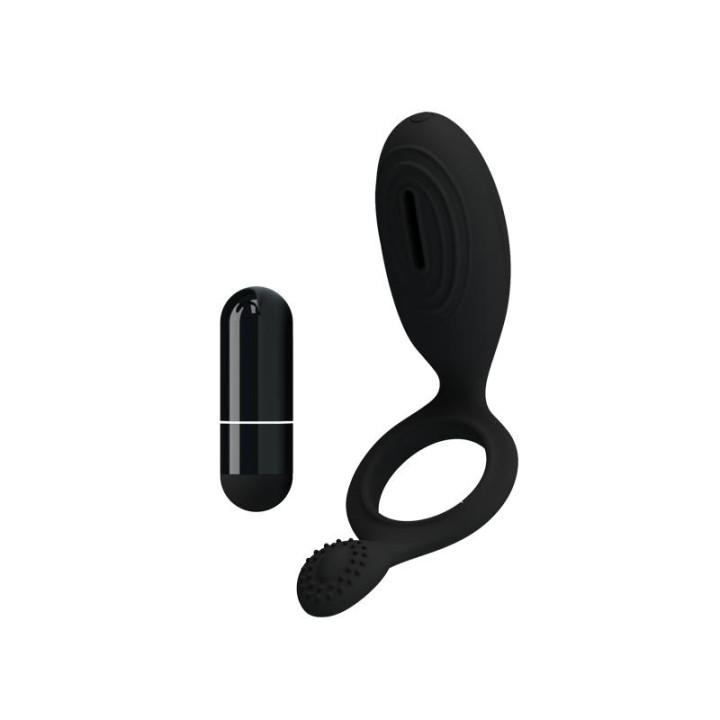 Pretty Love Anillo Vibrador Ethel Color Negro de Prettylove | VibraZon