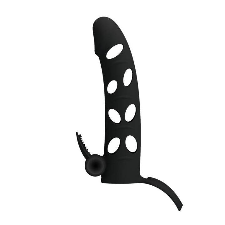 Funda para el Pene con Bala Color Negro de Prettylove | VibraZon