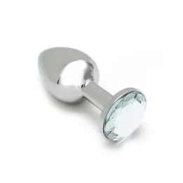 Plug Anal de Metal Sofia Joya Transparente de Rimba Toys