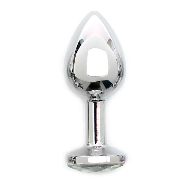 Plug Anal de Metal Sofia Joya Transparente de Rimba Toys | VibraZon